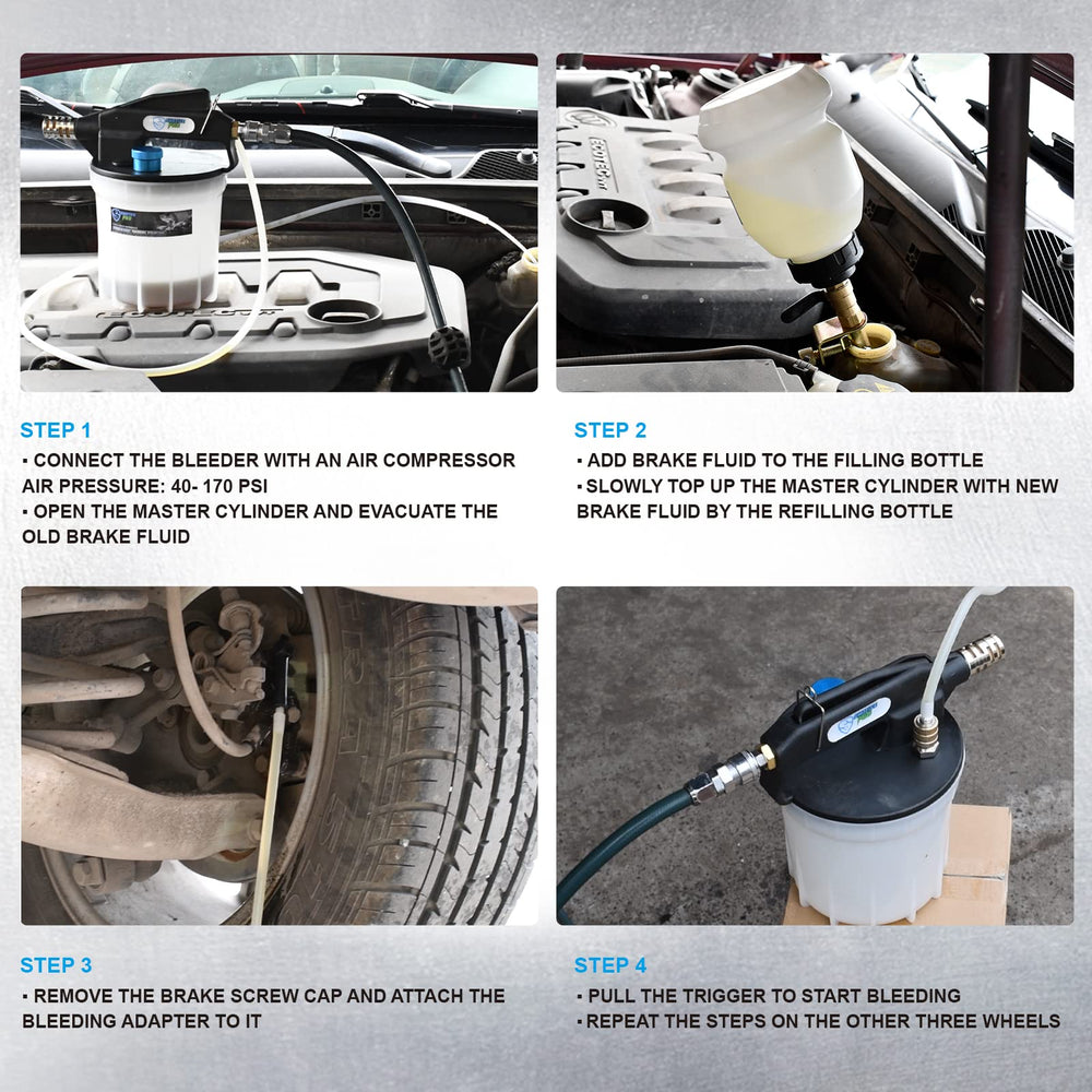 SMOTIVEPRO brake bleeder with integrated silencer reduces pumping noise.
