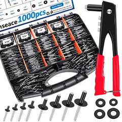 smseace 1001Pcs rivet kit box keeps metal projects organized and ready.