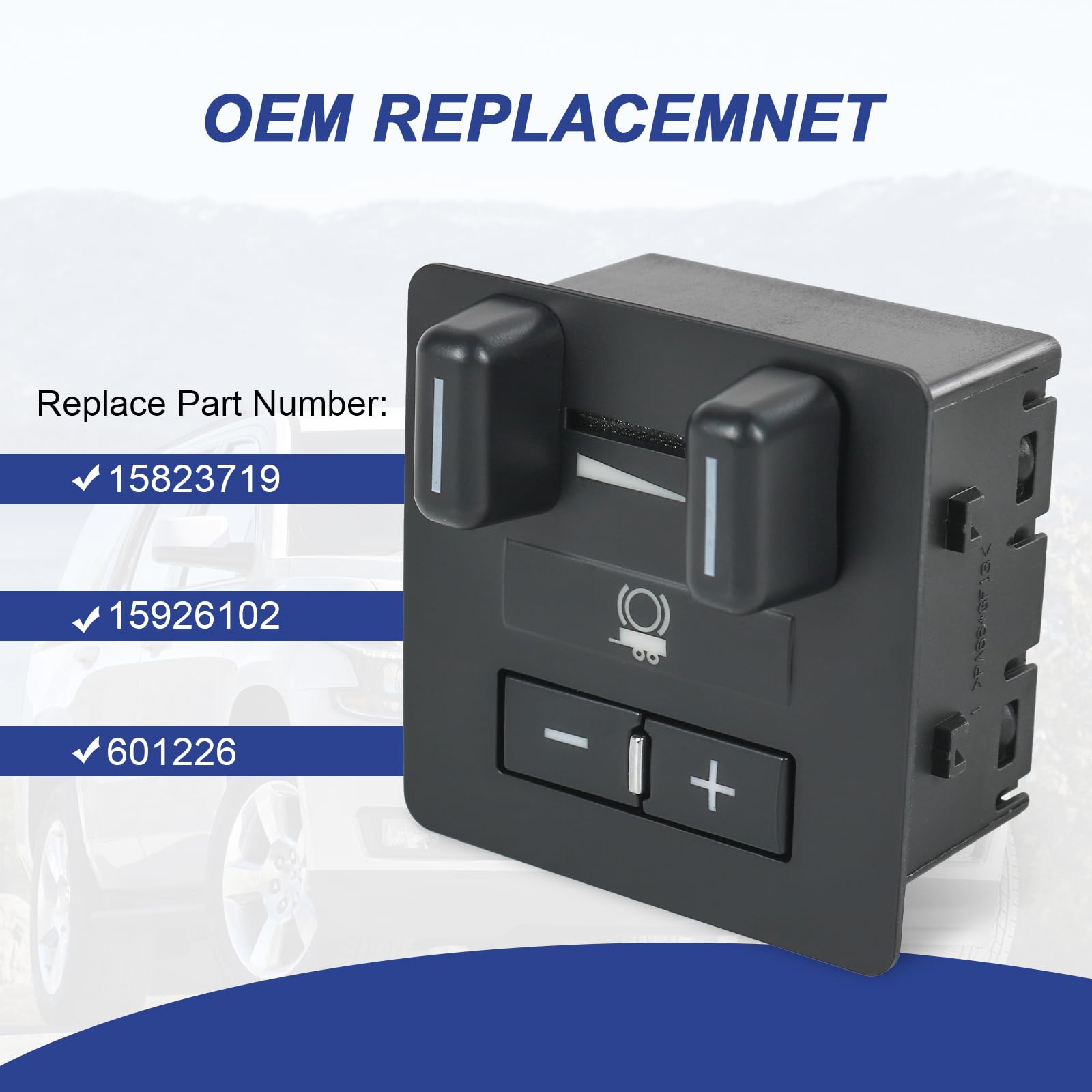 SMTRUILAN trailer brake switch ABS material close-up demonstrates durable construction