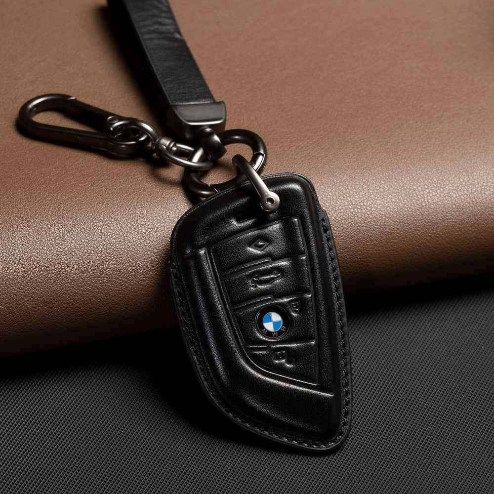 Smyfob BMW Key Fob Cover leather outer case, seamless fit protects your fob.
