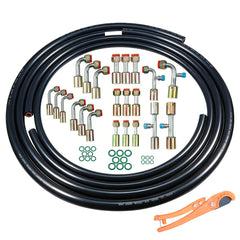 SMZTools 26Pcs AC Hose Kit with 6.5ft hoses for versatile automotive repairs