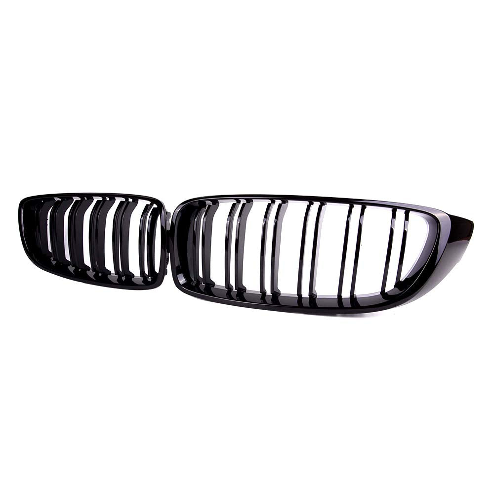 SNA F32 kidney grille right with black double slats, easy OEM-style replacement.