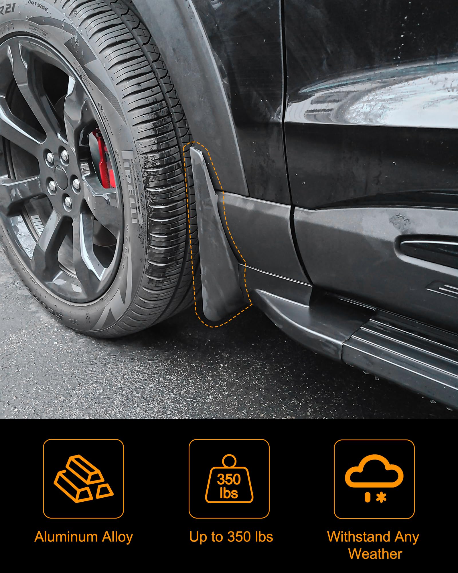 Snailfly anti-slip step provides secure footing during entry and exit.