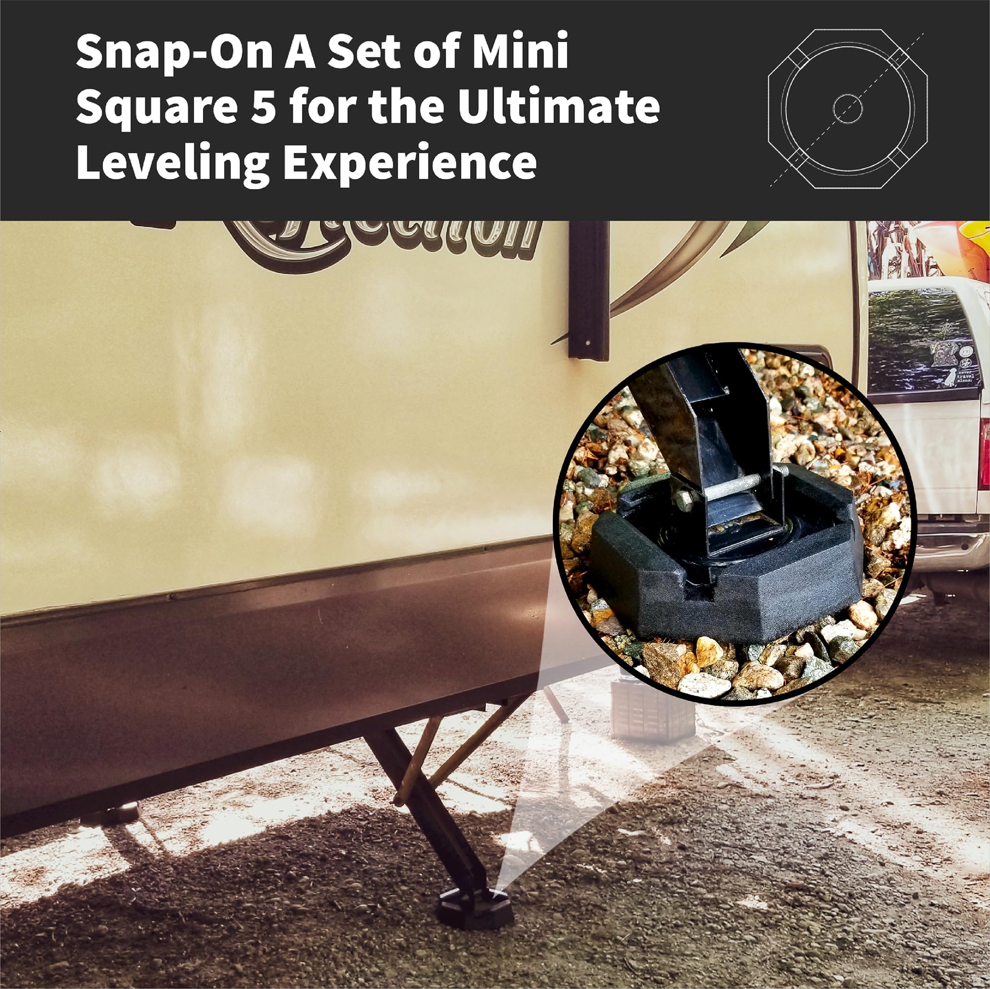 SnapPad Mini Square 5 made in USA from recycled tire crumb.