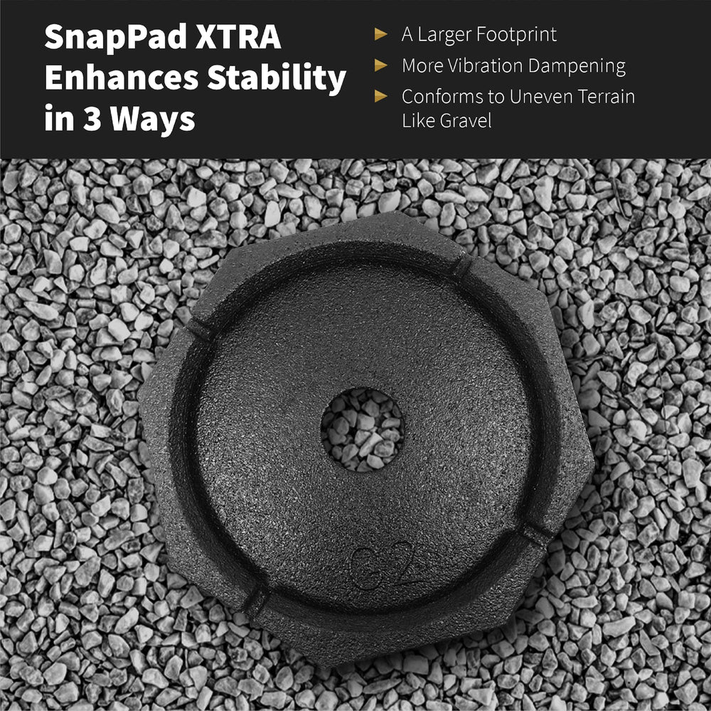 SnapPad XTRA Singles in action on a campsite show stability