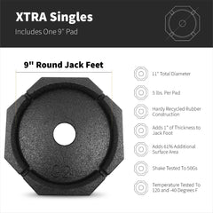 SnapPad XTRA Singles on landing foot demonstrates stable contact on uneven terrain