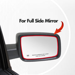 SNEMEEY power-heated mirror glass provides quick defrost and clear visibility