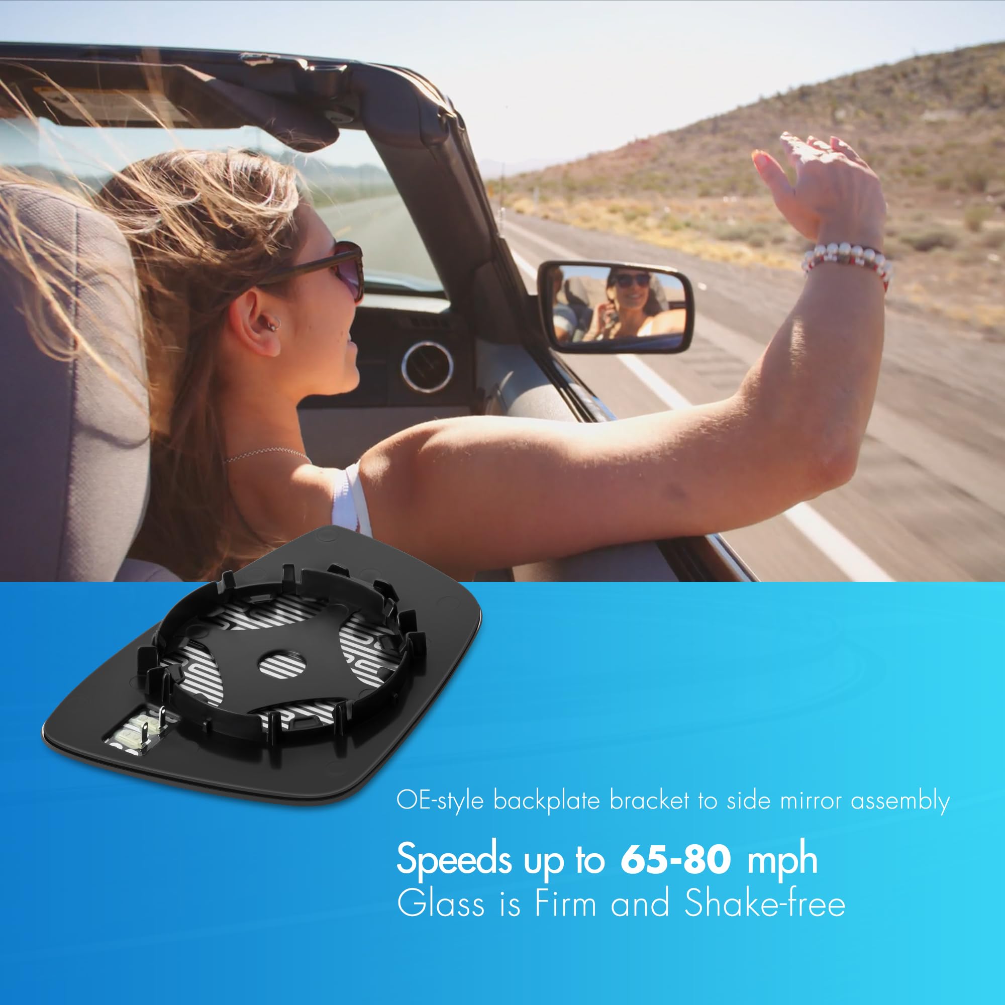 SNEMEEY ABS backing plate delivers durability in extreme temperatures.