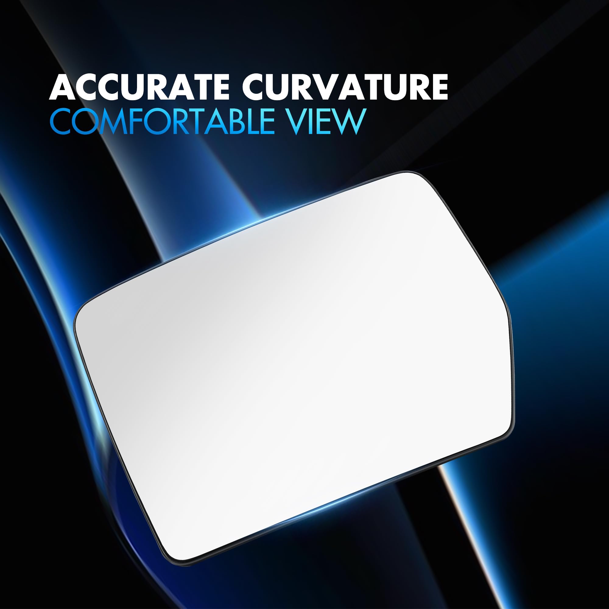 SNEMEEY stable mirror at speed ensures reliable side view.