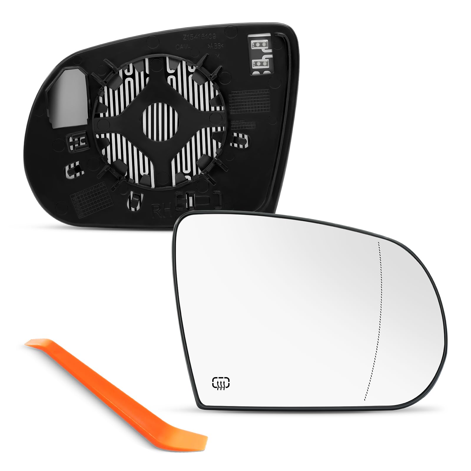 SNEMEEY Jeep Cherokee passenger-side mirror chrome for improved visibility and style