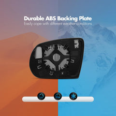 SNEMEEY Compass mirror back panel aligns with OE style for secure fit