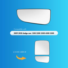 SNEMEEY Ram tow mirror backing plate provides durable mounting for rugged driving
