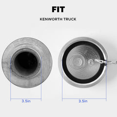 Snobli aluminum diesel cap showing stainless chain and bail for durability.