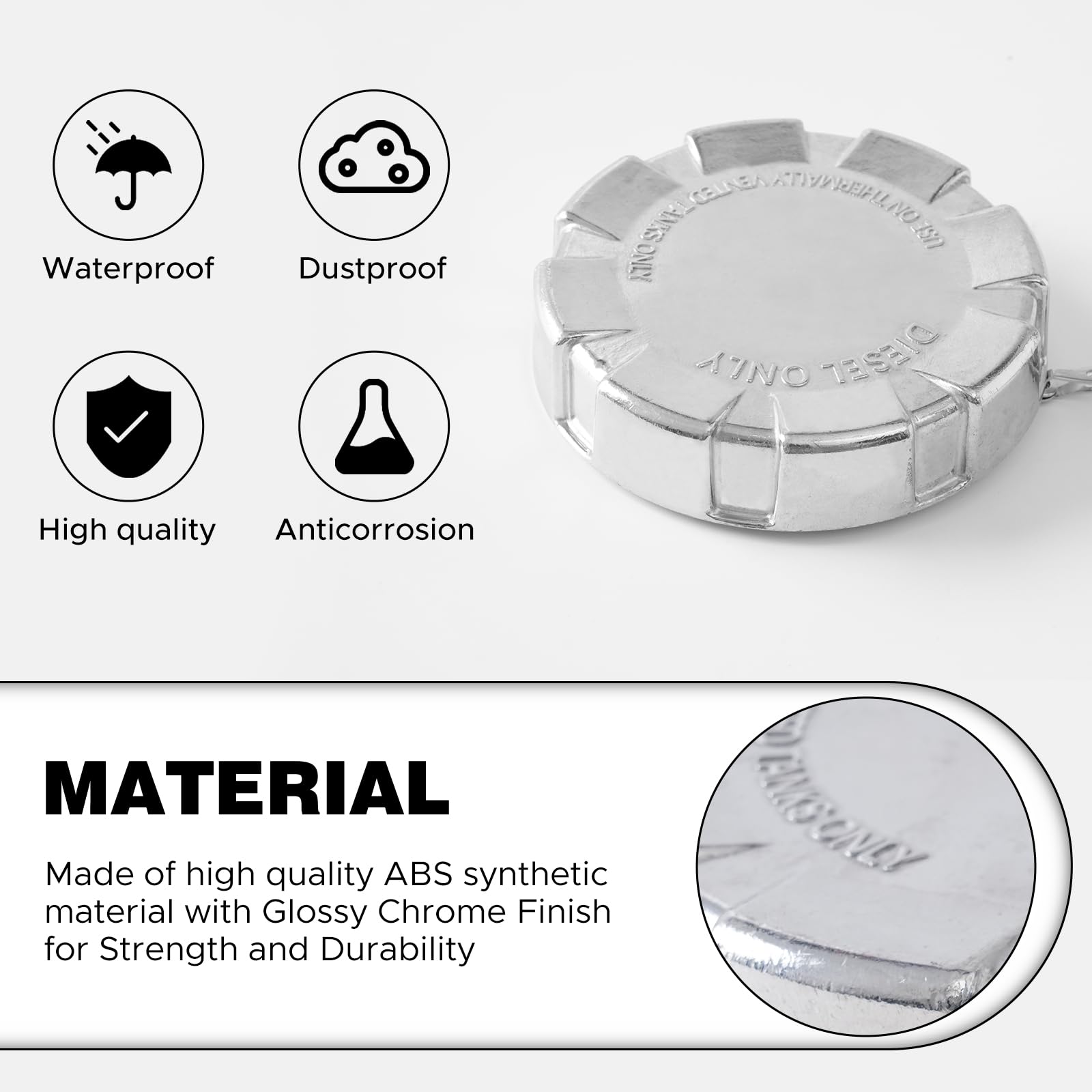 Snobli fuel cap with 3.5 inch ID and 4 inch OD for fit verification.