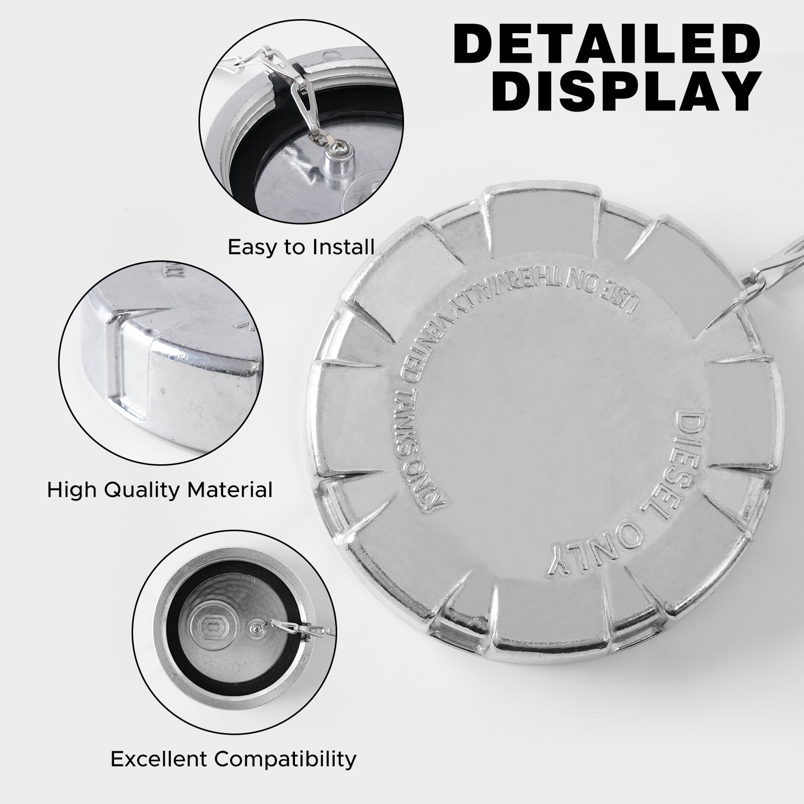Snobli Kenworth fuel cap installation view for easy replacement.
