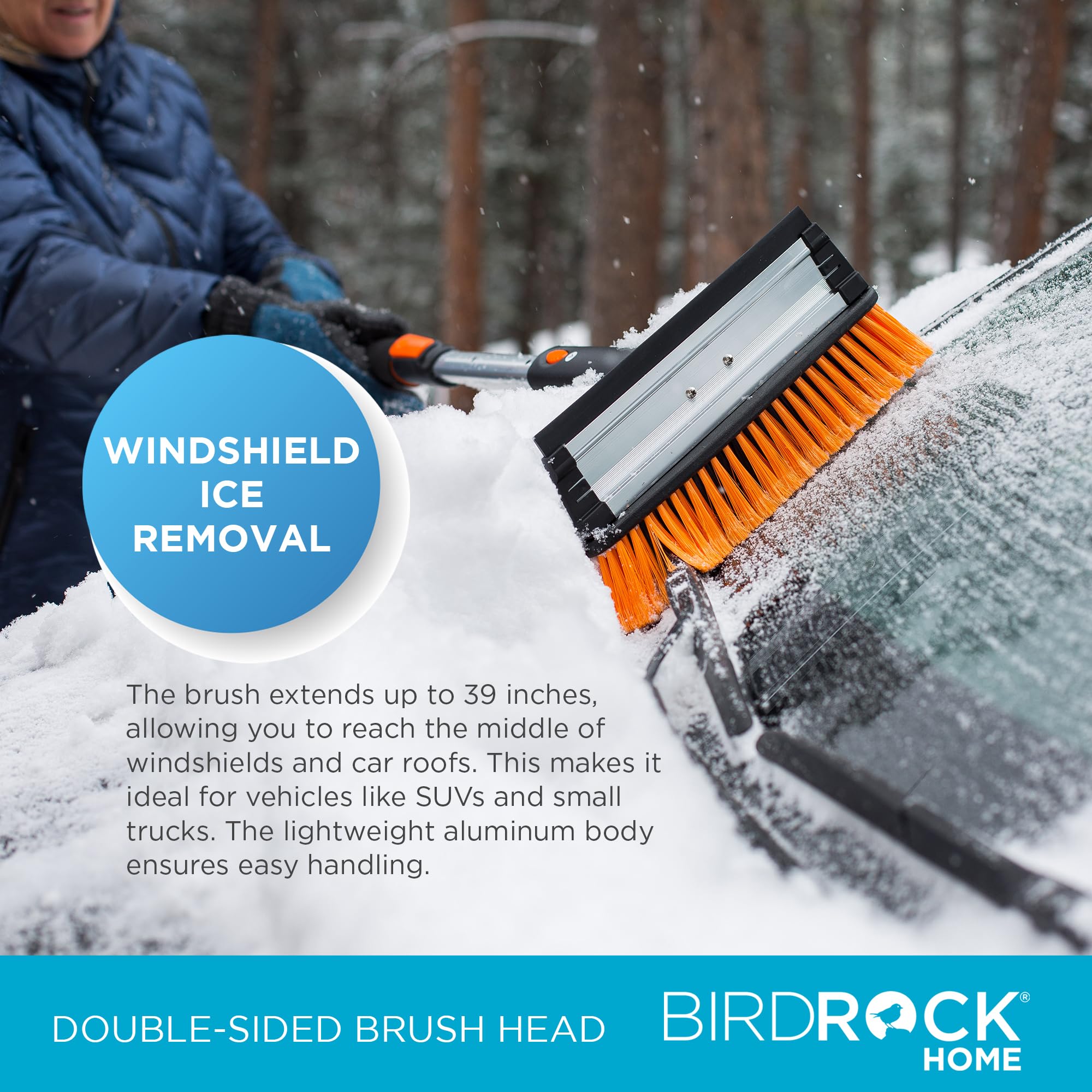 Snow MOOver collapsed design for compact storage in your trunk.