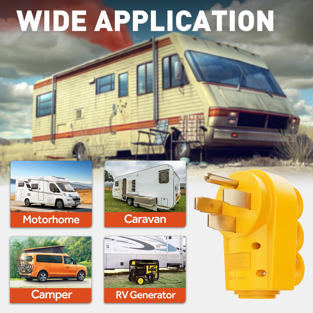 SnowyFox 50A plug in real-life RV scenarios offers dependable power access.