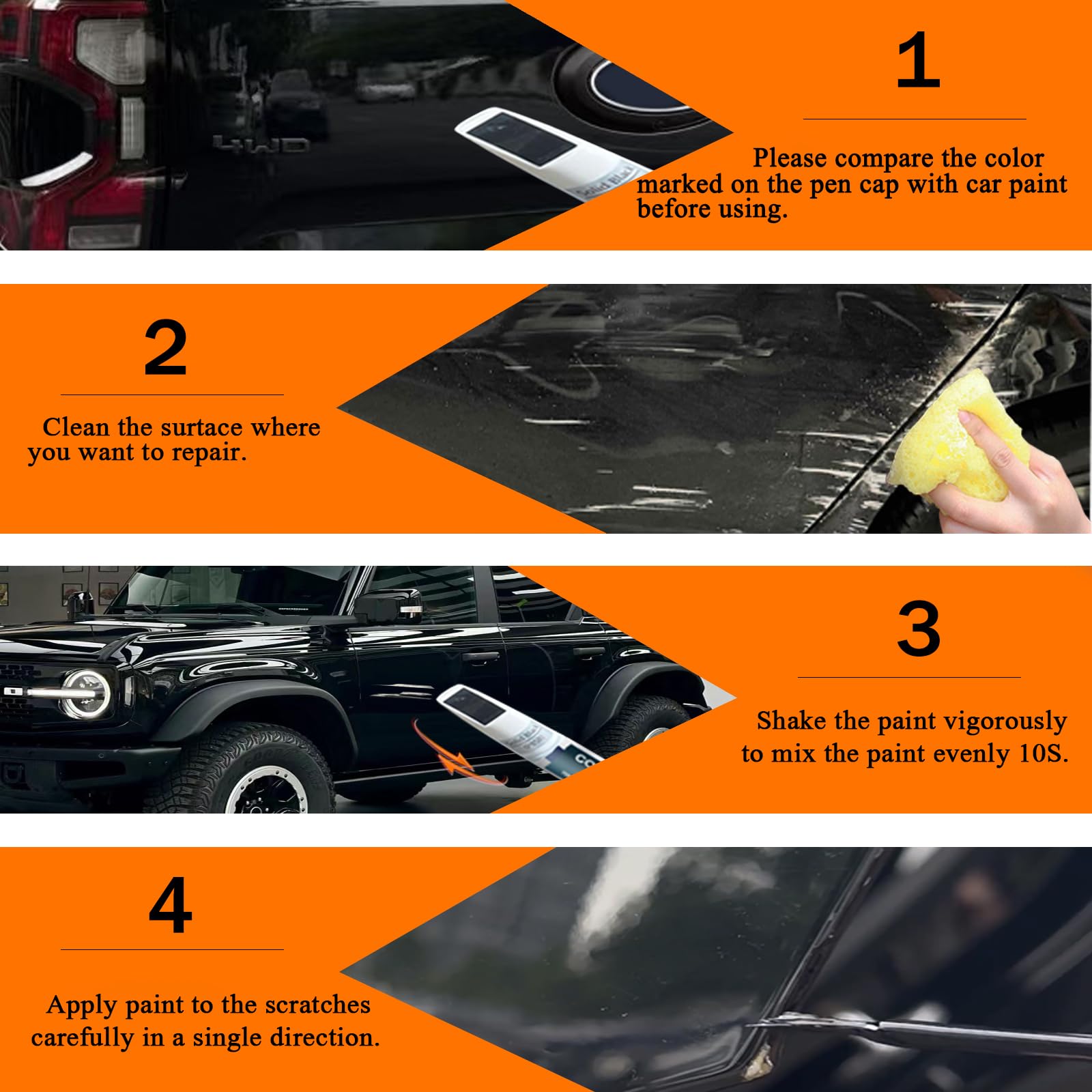 SNSIR J7 easy-to-use kit makes Ford touch-ups simple and affordable.
