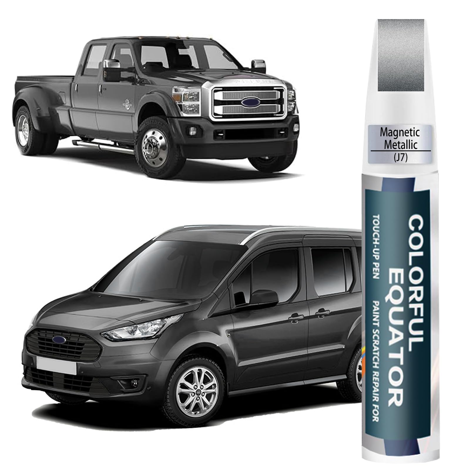 SNSIR J7 metallic touch-up for Ford bottle helps conceal tiny scratches fast.