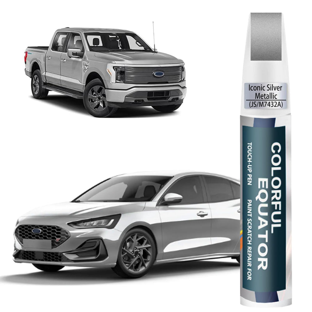 SNSIR JS/M7432A silver touch-up bottle cap for Ford color match on the go.