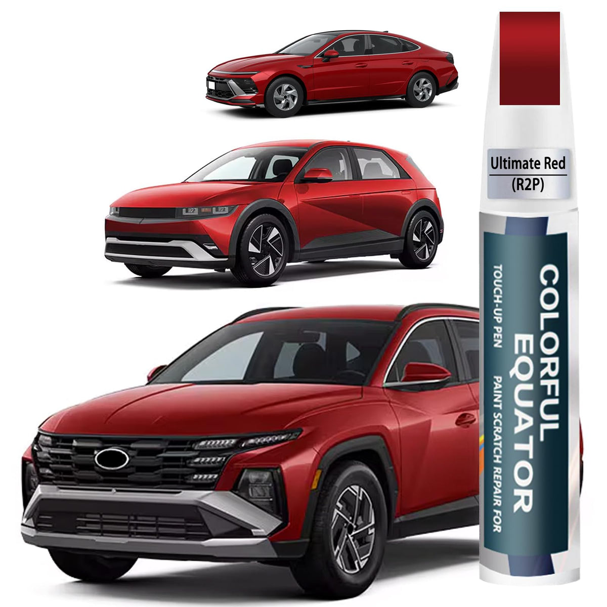 SNSIR R2P Ultimate Red bottle showing Hyundai color match potential