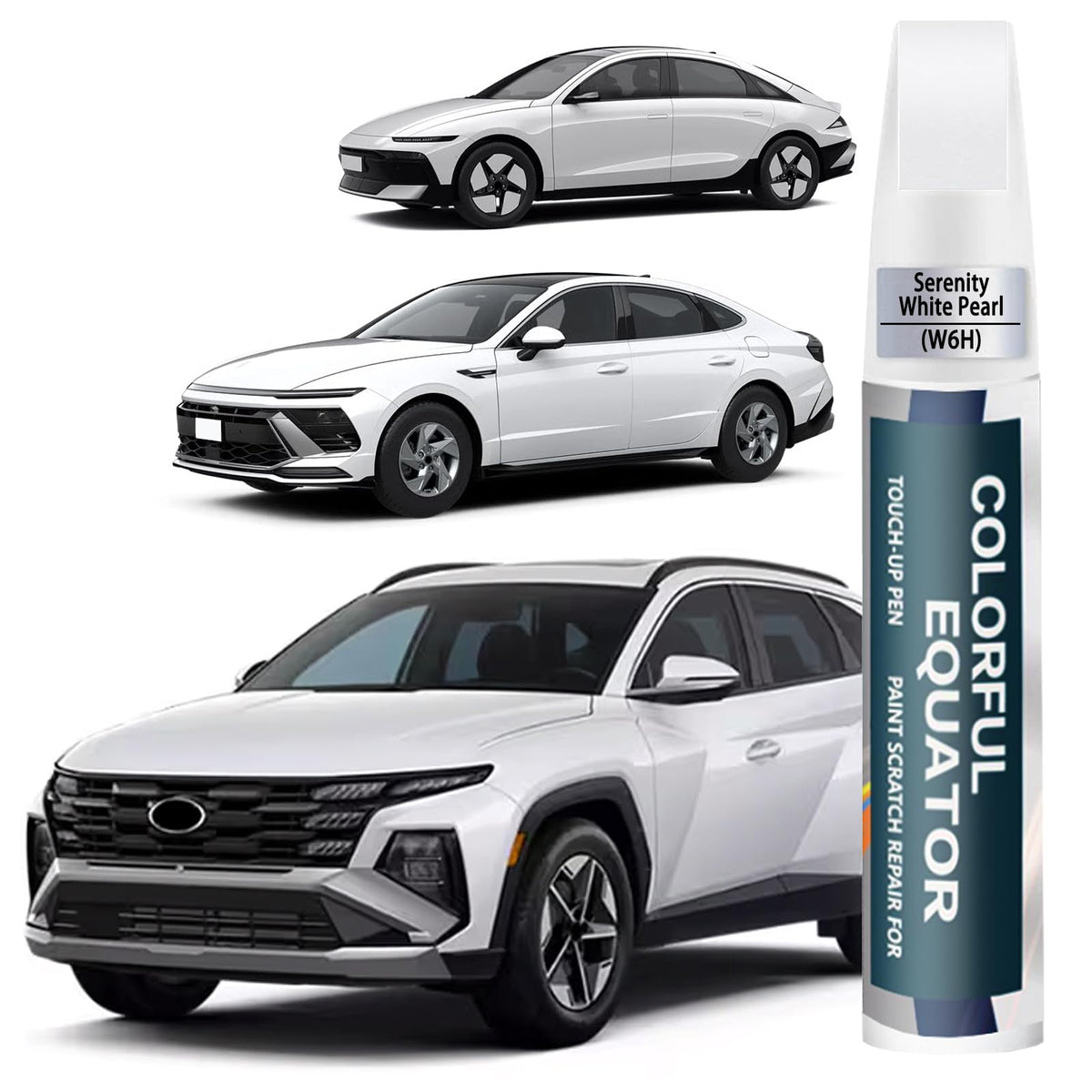 SNSIR Serenity White Pearl bottle for Hyundai color-matched touch-ups