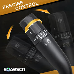 SOAESCN dash-mounted switch provides tidy, accessible steering-column control.