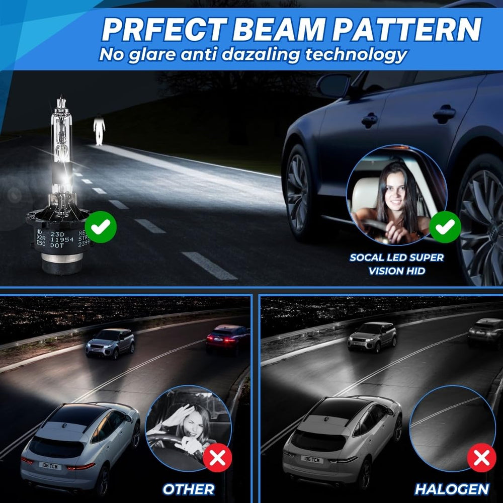 SOCAL-LED LIGHTING D2R bulbs plug-n-play setup enables quick upgrade
