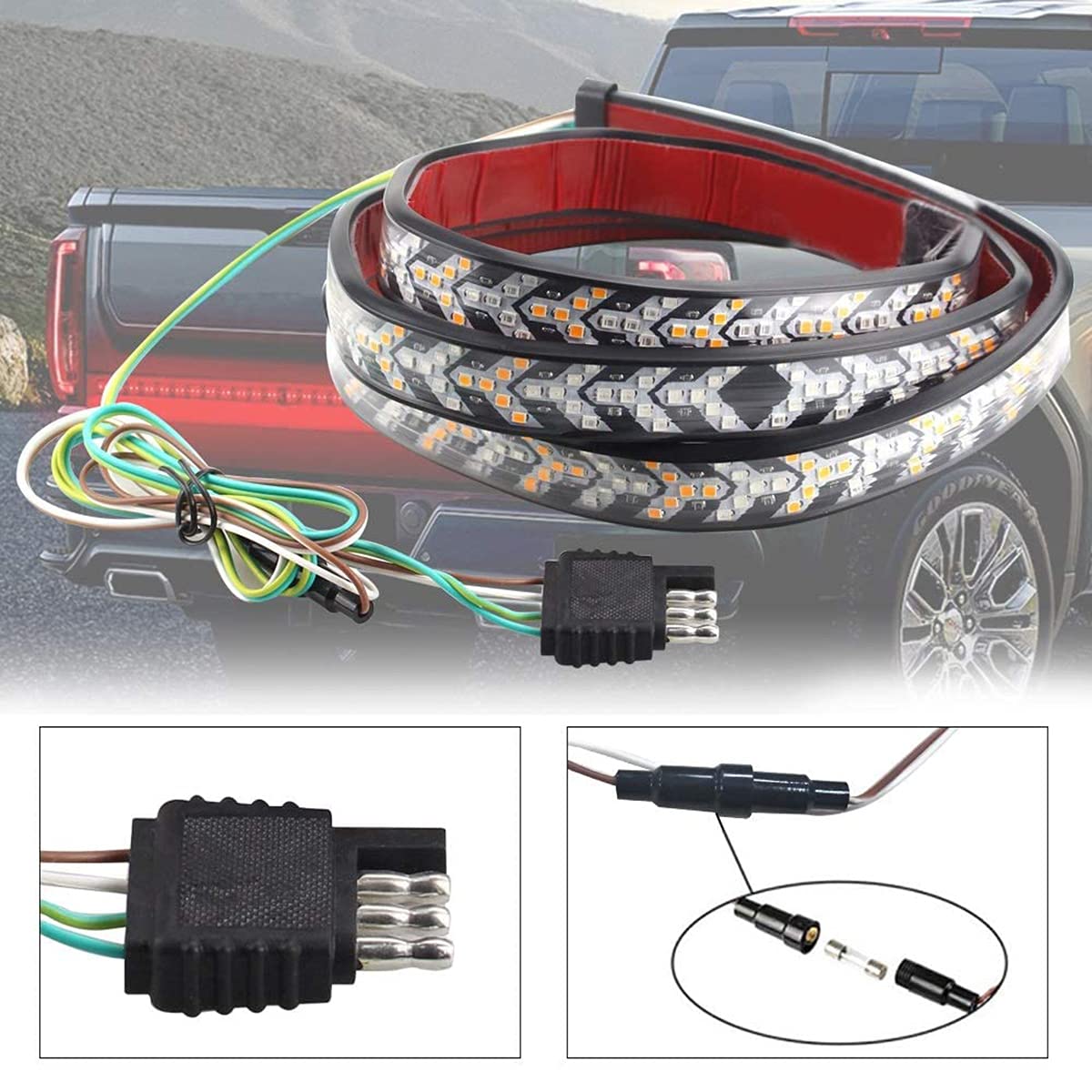 SOCAL-LED LIGHTING Red Brake Light with Strobe increases visibility when braking for safer stopping.