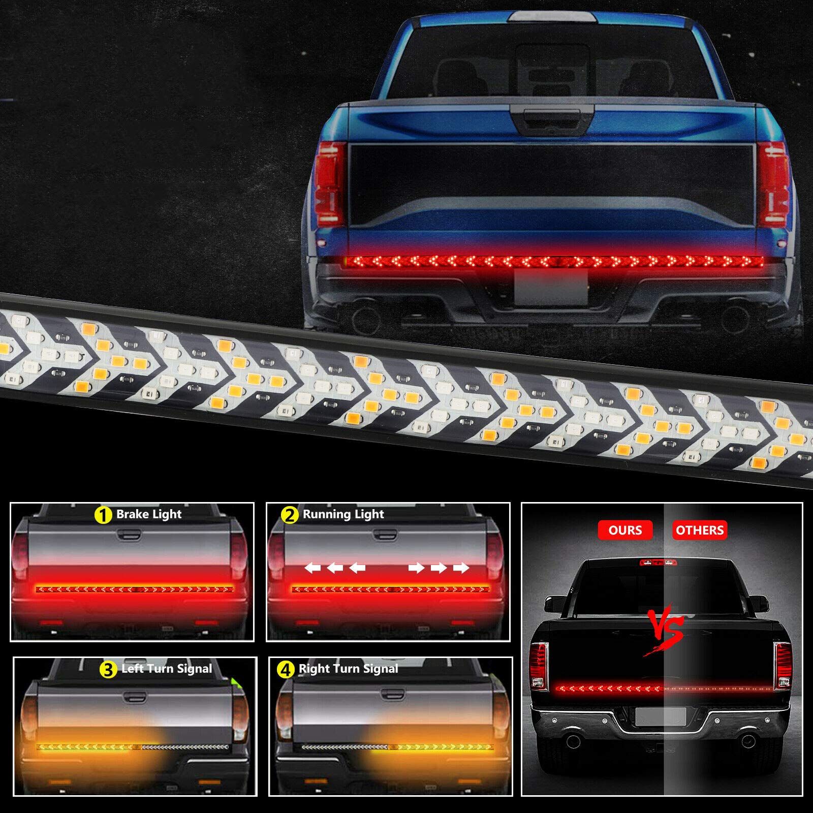 SOCAL-LED LIGHTING Sequential Turn Signal Arrow Light clearly communicates turns to surrounding traffic.