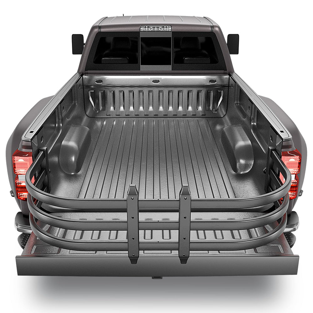SOENBOO truck bed extender in 49-61 inch length for a customizable cargo fit
