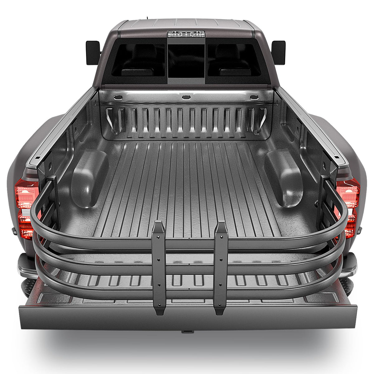 SOENBOO truck bed extender in 49-61 inch length for a customizable cargo fit