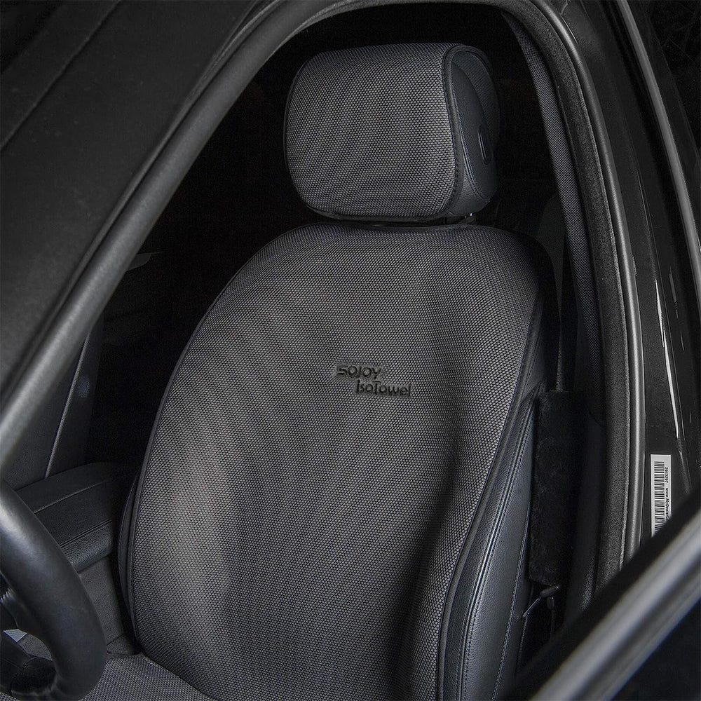 Sojoy IsoTowel easy-install snaps fit most vehicles.