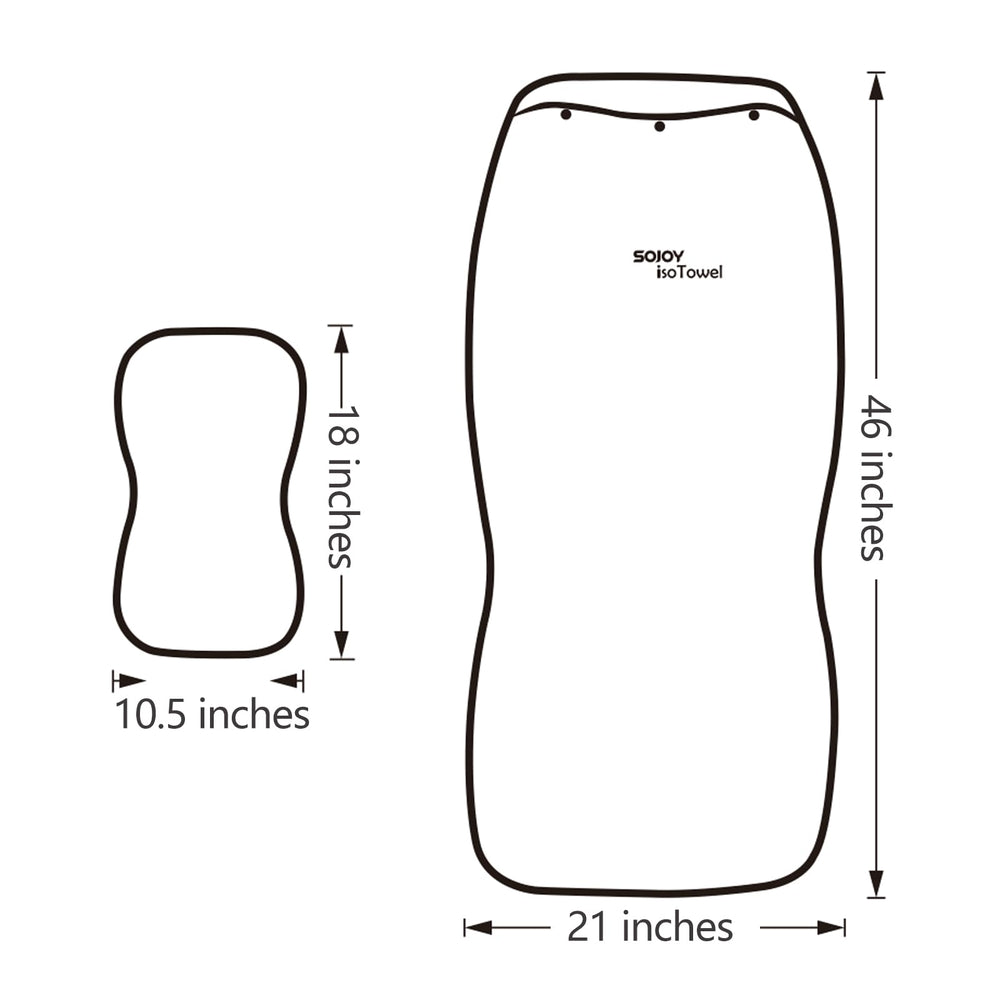 Sojoy IsoTowel non-slip silicone beads keep the cover secure.