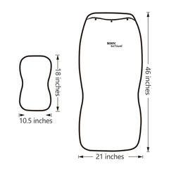 Sojoy IsoTowel non-slip silicone beads keep the cover secure.