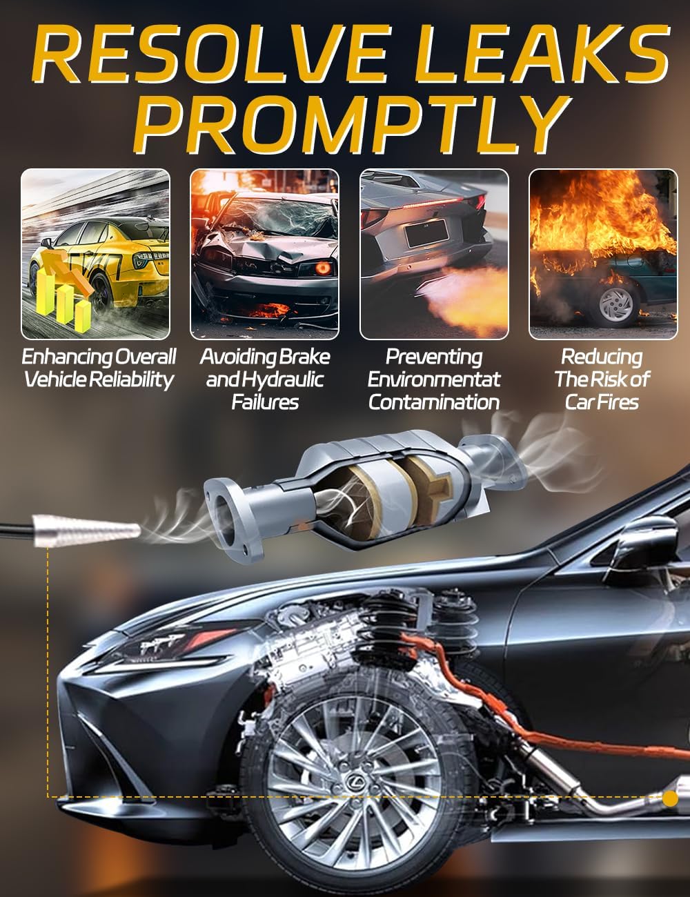 Solary Evap Smoke Machine Broad compatibility with cars, motorcycles, boats, and more.