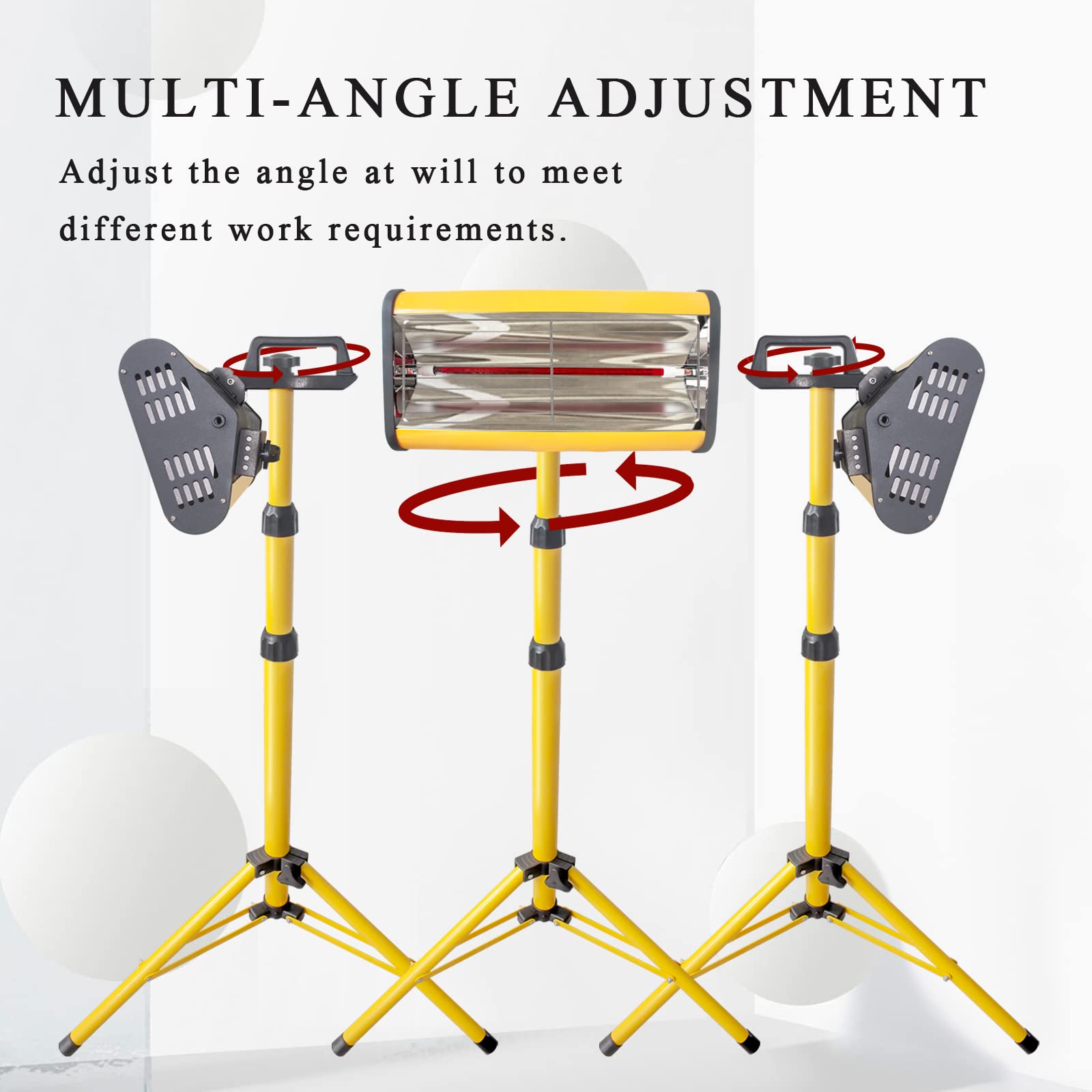 Solary Paint Drying Lamp height-adjustable stand fits various workspace heights for flexible use
