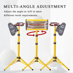 Solary Paint Drying Lamp height-adjustable stand fits various workspace heights for flexible use