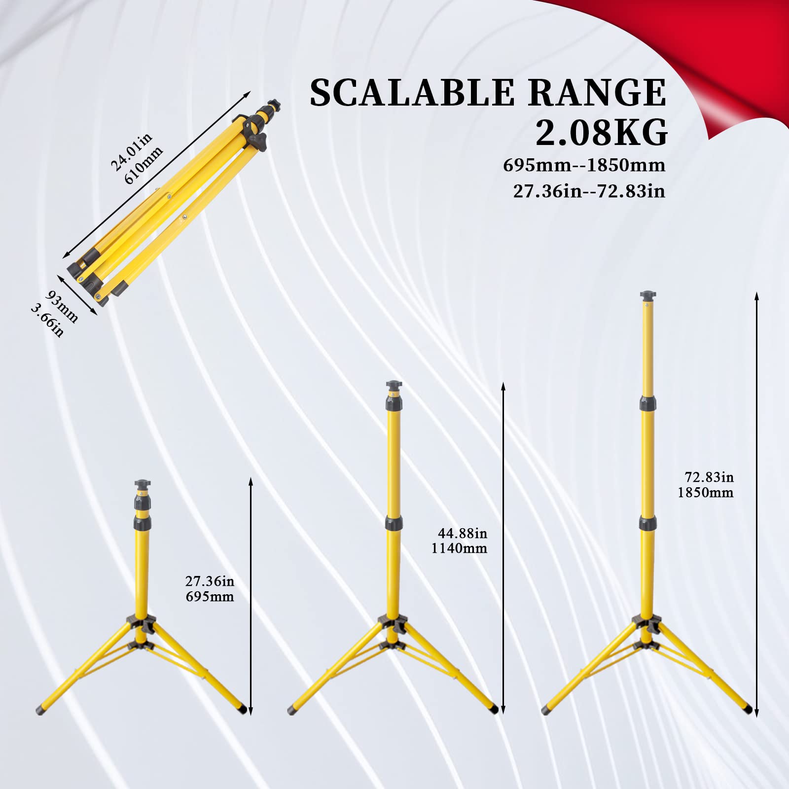 Solary Paint Drying Lamp rotating head allows access to hard-to-reach panels for even drying