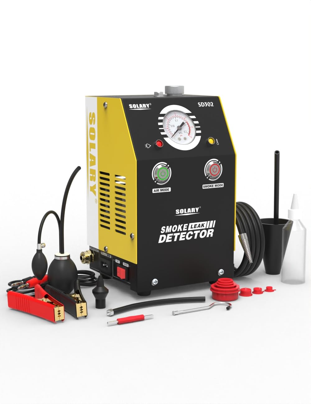 Solary SD302 overheating protection indicator demonstrates safe operation during extended tests.