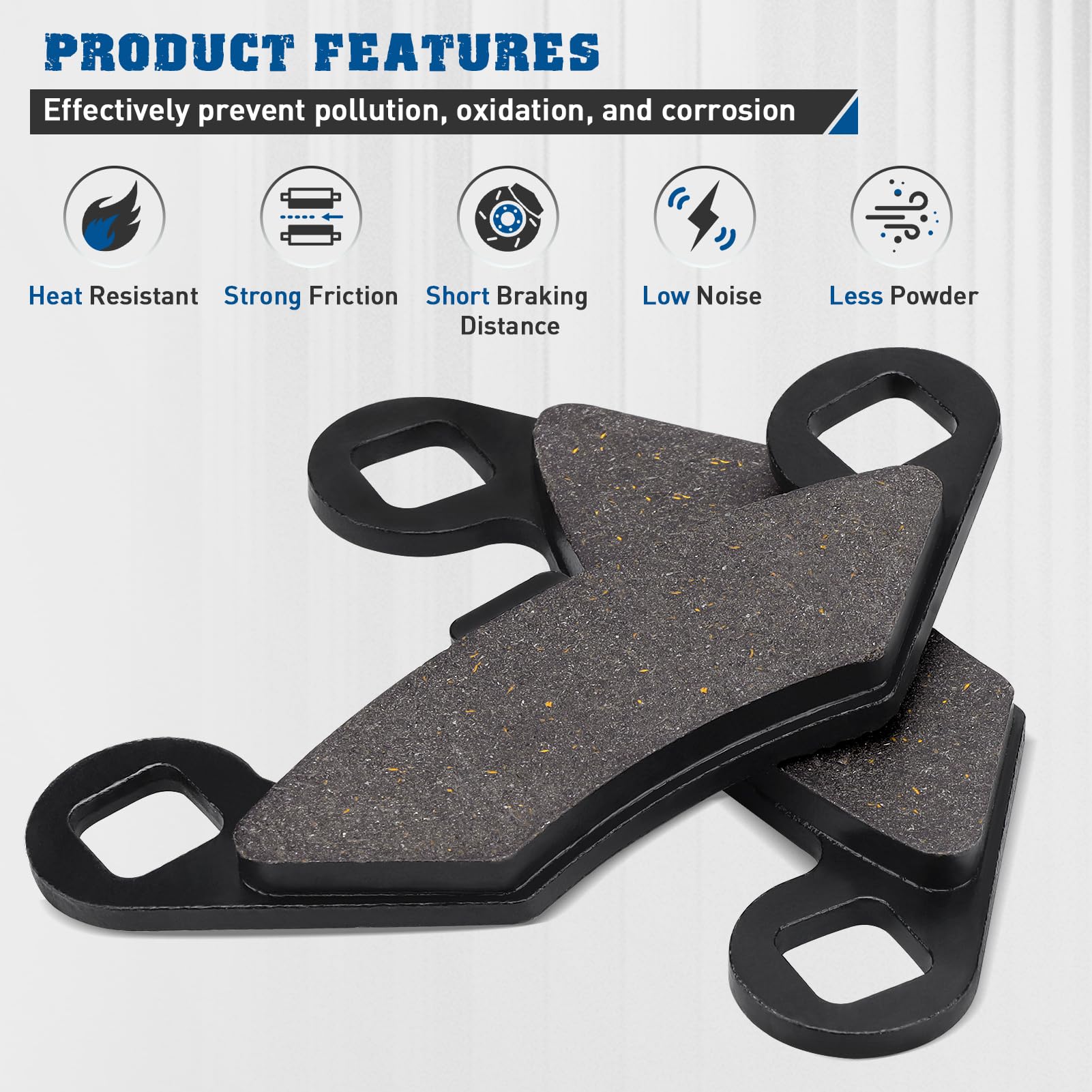 SOLLON brake pad packaging highlights easy at home replacement
