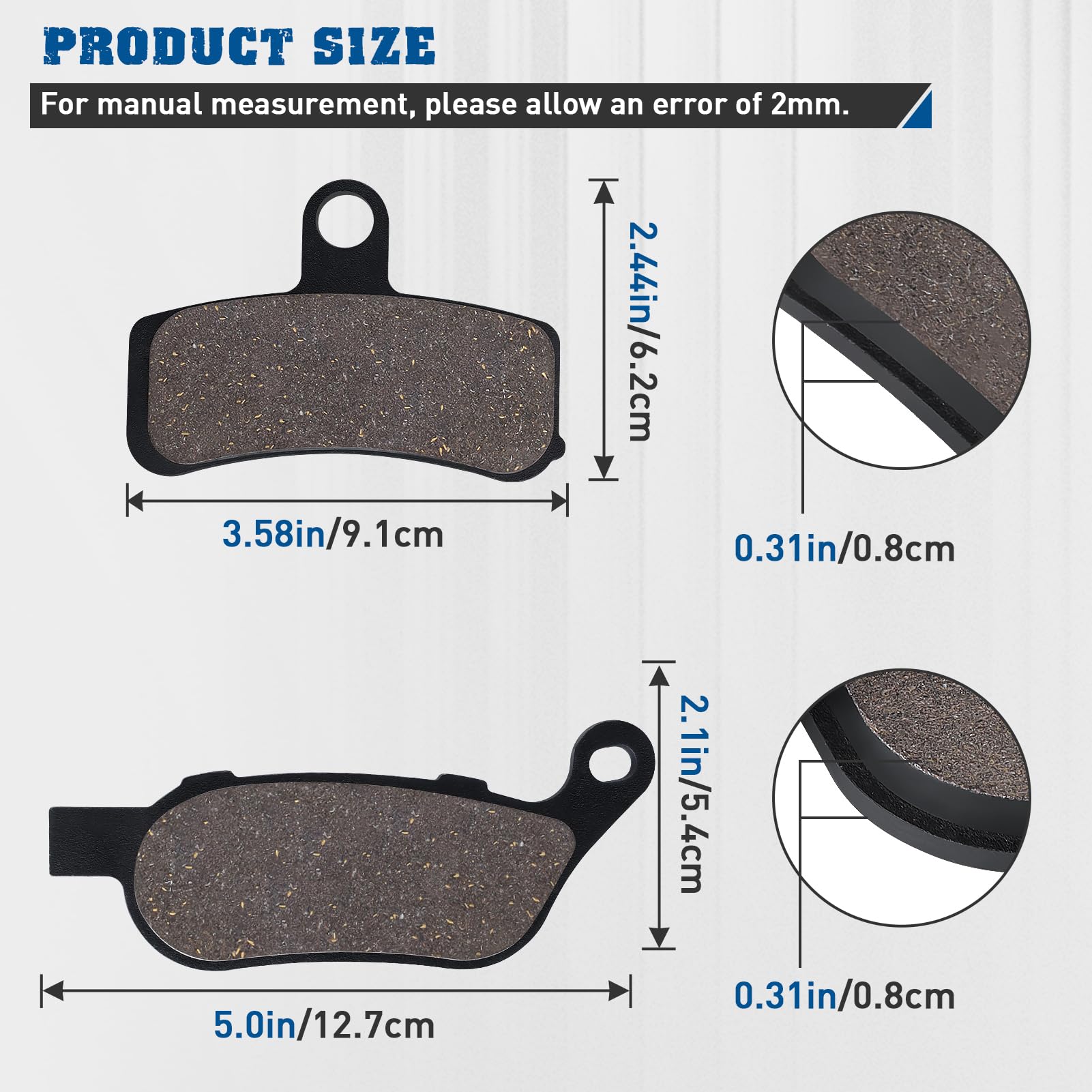 SOLLON front brake pad for Softail Heritage boosts feel and durability