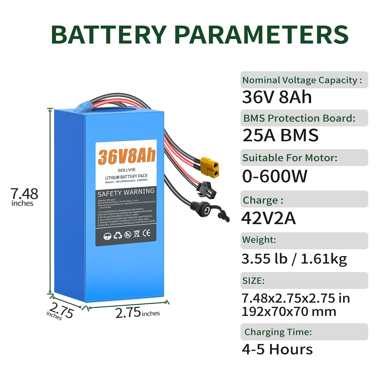 SOLLVIE 30A BMS safeguards against overloads for safer use.