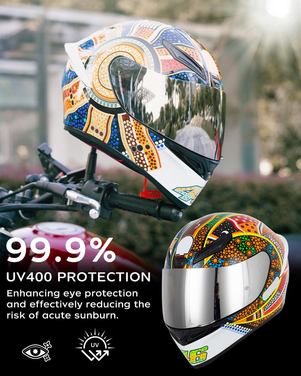 Soman K1S visor delivers 1:1 fit and smooth flipping.