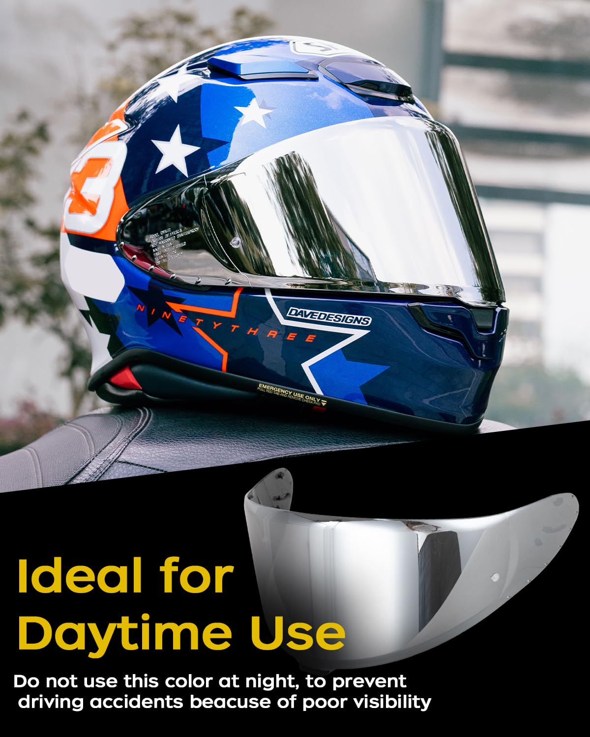 Soman Z8 visor shield delivers a secure seal and smooth flip on Z8 helmets.