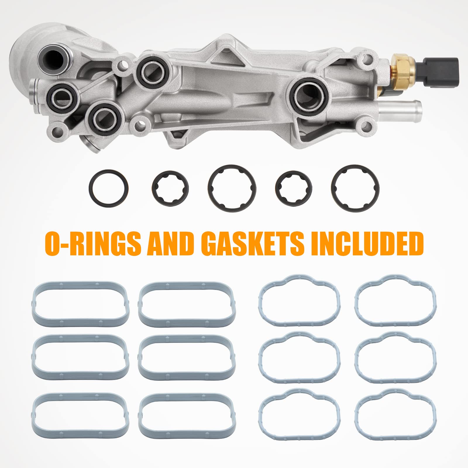 Somusen filter housing with sensors enables monitoring of oil pressure and flow.