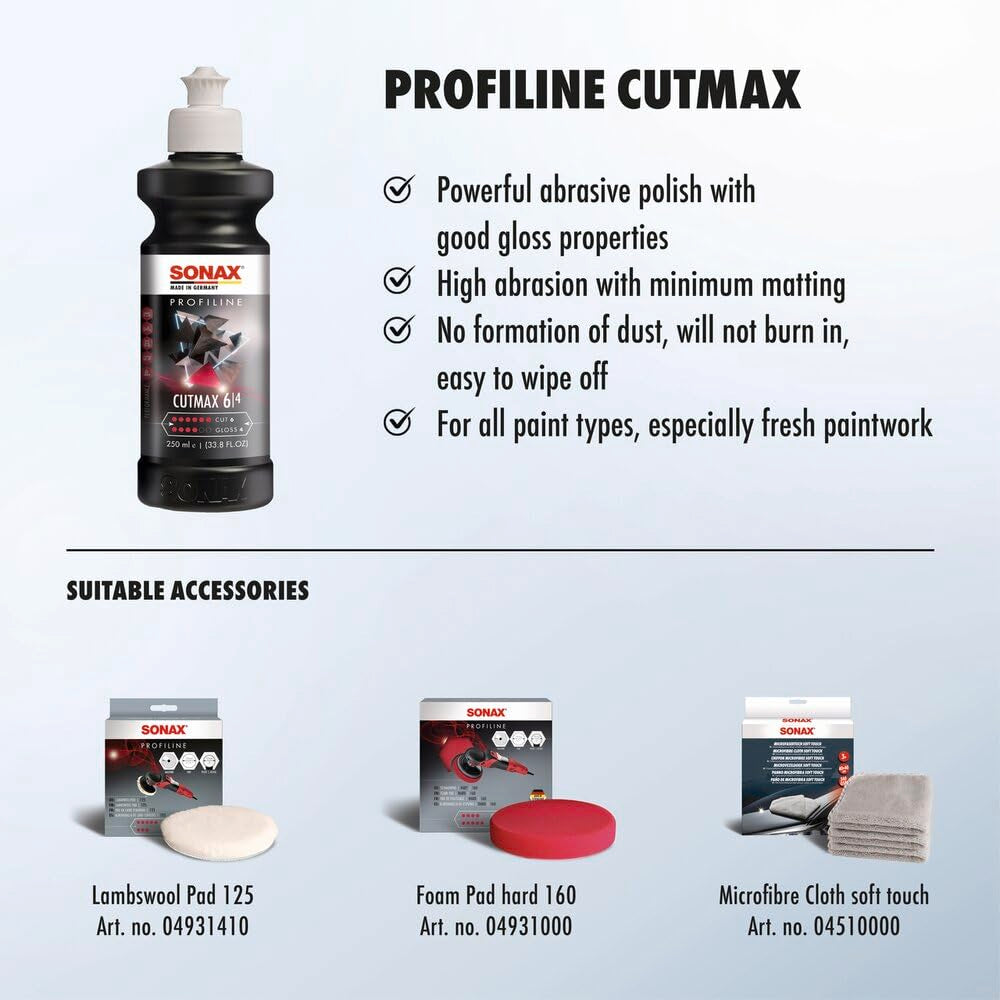 Silicone-free formula from SONAX supports body-shop safe use
