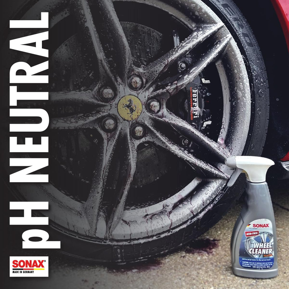 Sparkling wheels after cleaning with SONAX Full Effect