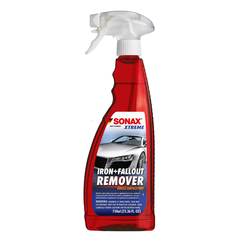 SONAX Iron+Fallout Remover bottle for easy surface decontamination.
