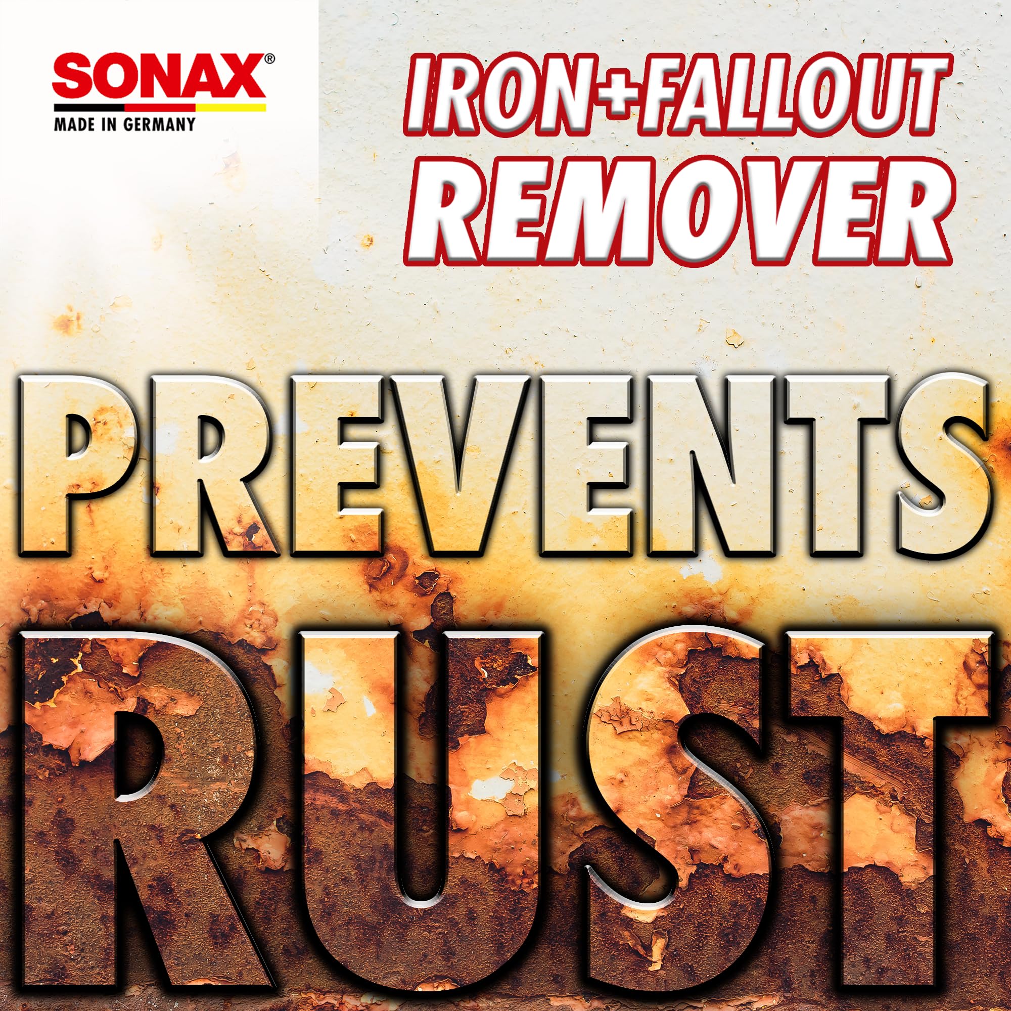 SONAX Iron+Fallout Remover on wheels and paint delivers professional-grade results.